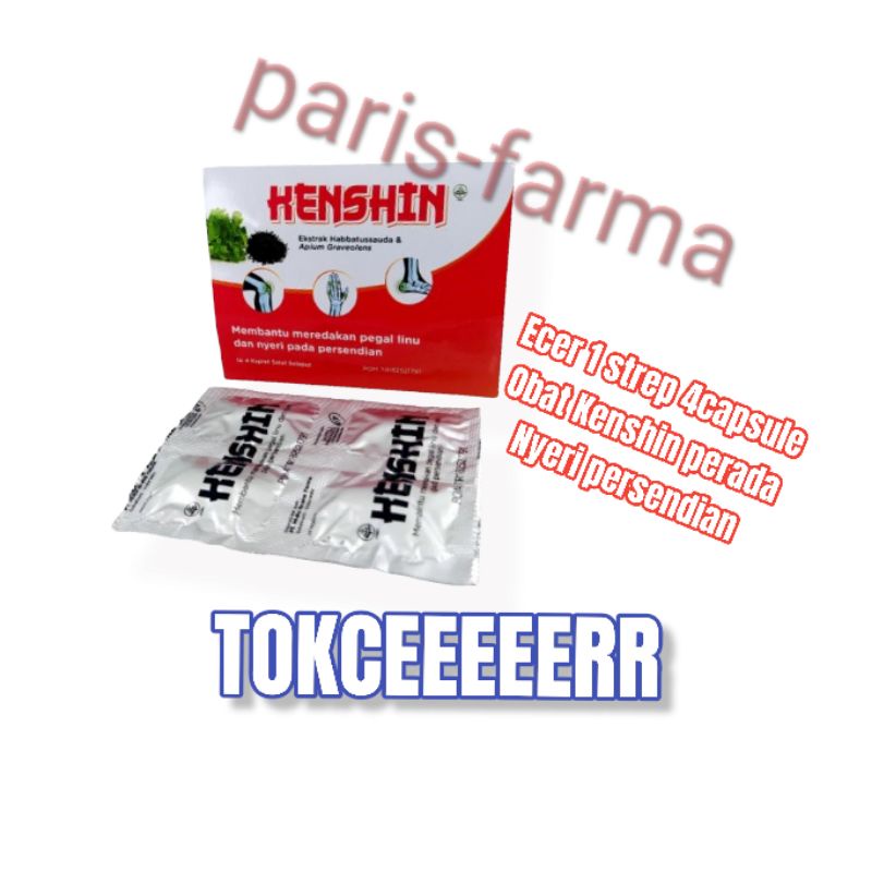 obat Kenshin Henshin perada nyeri encok asam urat pegalinu  ecer 1strep 4kapsul dll