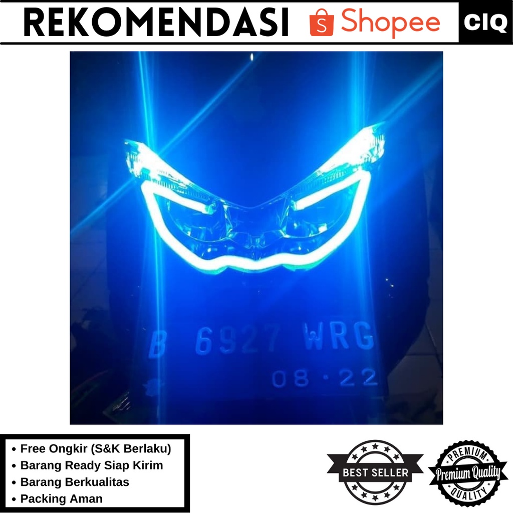 [2 pcs / Sepasang] Lampu LED Alis Neon Panjang 30 cm DRL Flexible/Fleksibel Variasi Motor dan Mobil - LED Alis Motor Murah / LED Alis Motor Beat / LED Alis Motor Beat Jupiter / LED Alis Motor Vario / LED Alis Motor NMAX