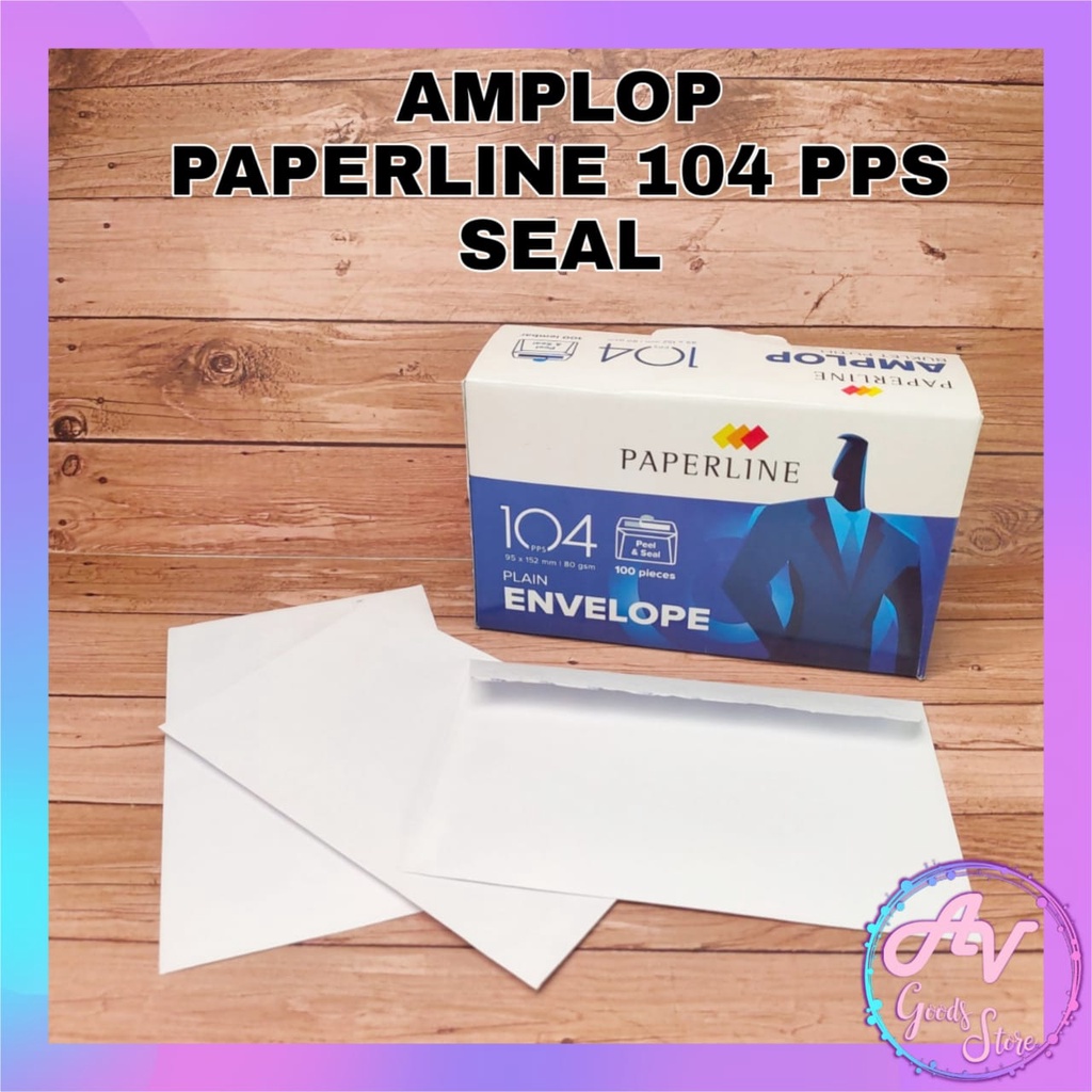 

amplop / amplop putih + perekat lem / AMPLOP PAPERLINE 104 PPS SEAL
