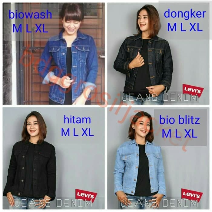 JAKET JEANS LEVIS WANITA JAKET CROP DENIM CEWEK TERMURAH PROMO