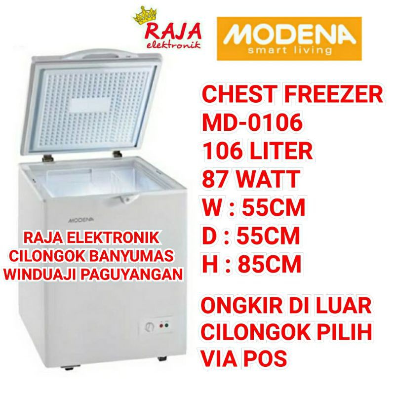 Freezer Box MODENA MD 0106 105L chest freezer daging cooler frezer modena
