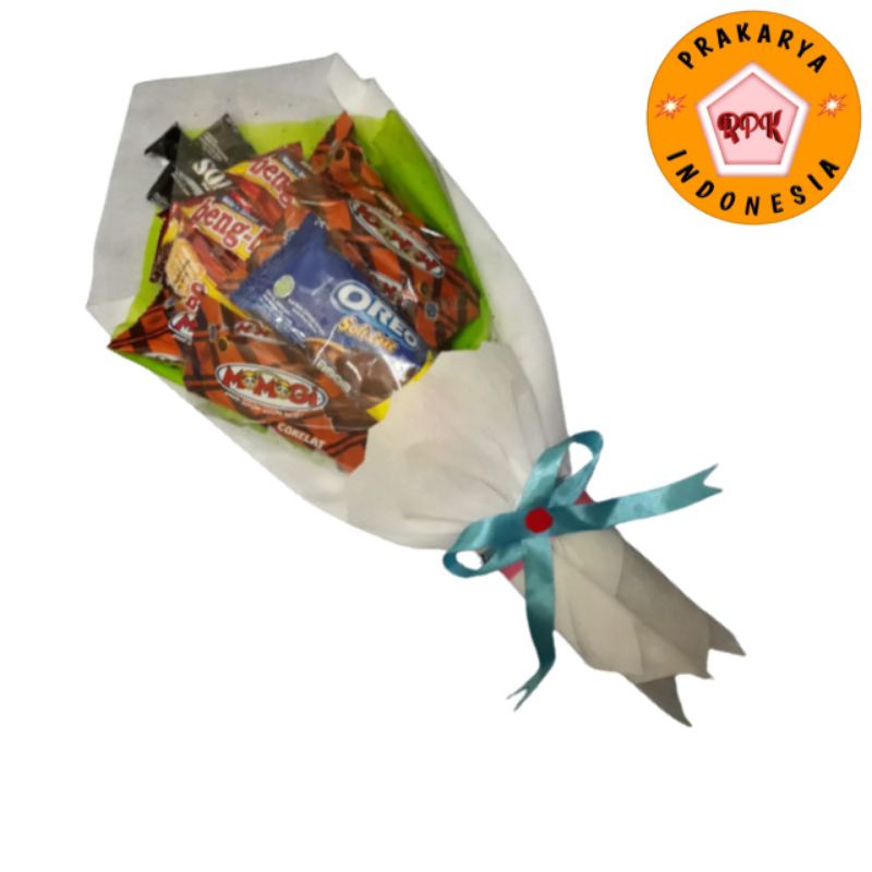 

BUCKET SNACK | BUCKET BUNGA FLANEL KADO GURU ATAU HADIAH