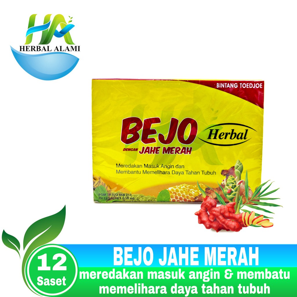 Bejo Jahe Merah Bintang Toedjoe - PerBOX ISI 12