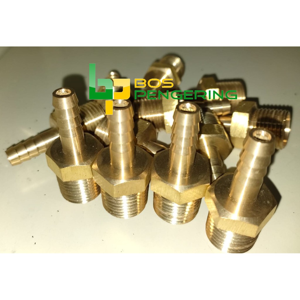 Hose Nipple / Nepel Selang 1/2 Kuningan