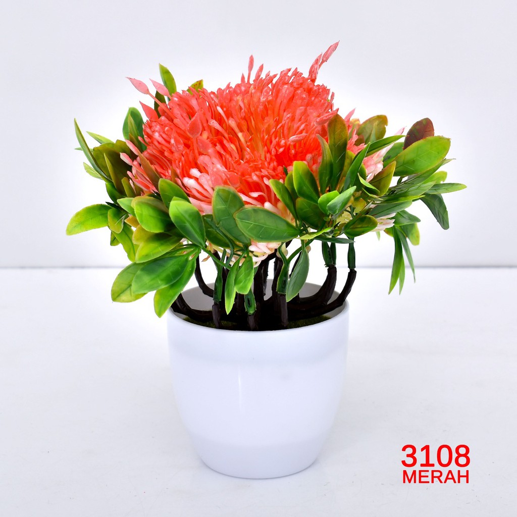 COD/ TL88 TANAMAN BUNGA HIAS POT TANAMAN HIAS DEKORASI RUMAH  DAN BUNGA PLASTIK  P3108-5