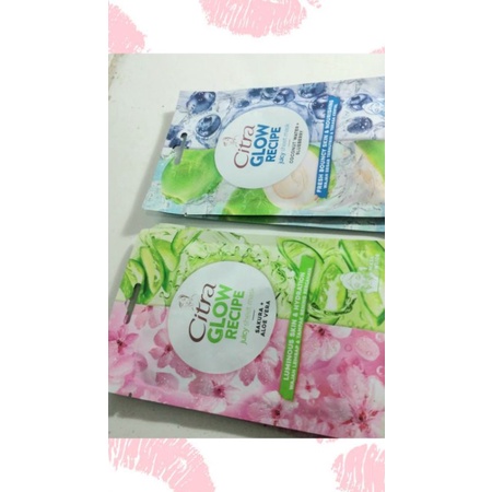 CITRA GLOW recipe juicipe ,coconut water + blueberry [masker  wajah] x 3pc