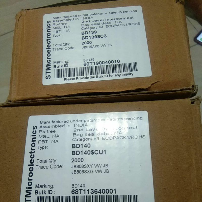 Bd 139 140 Original ST &amp; CDIL asembly india