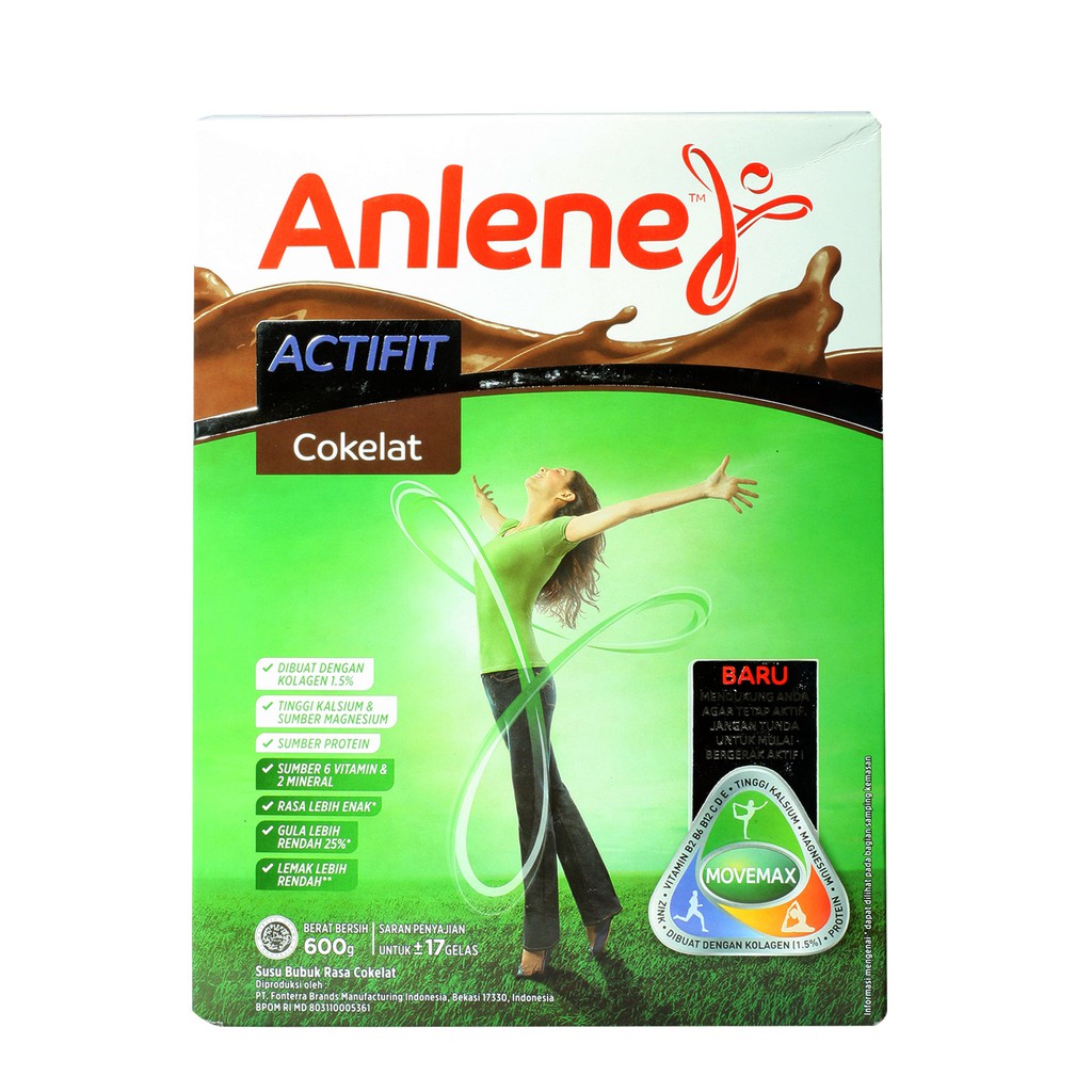 

Susu Anlene Actifit Coklat 600gr