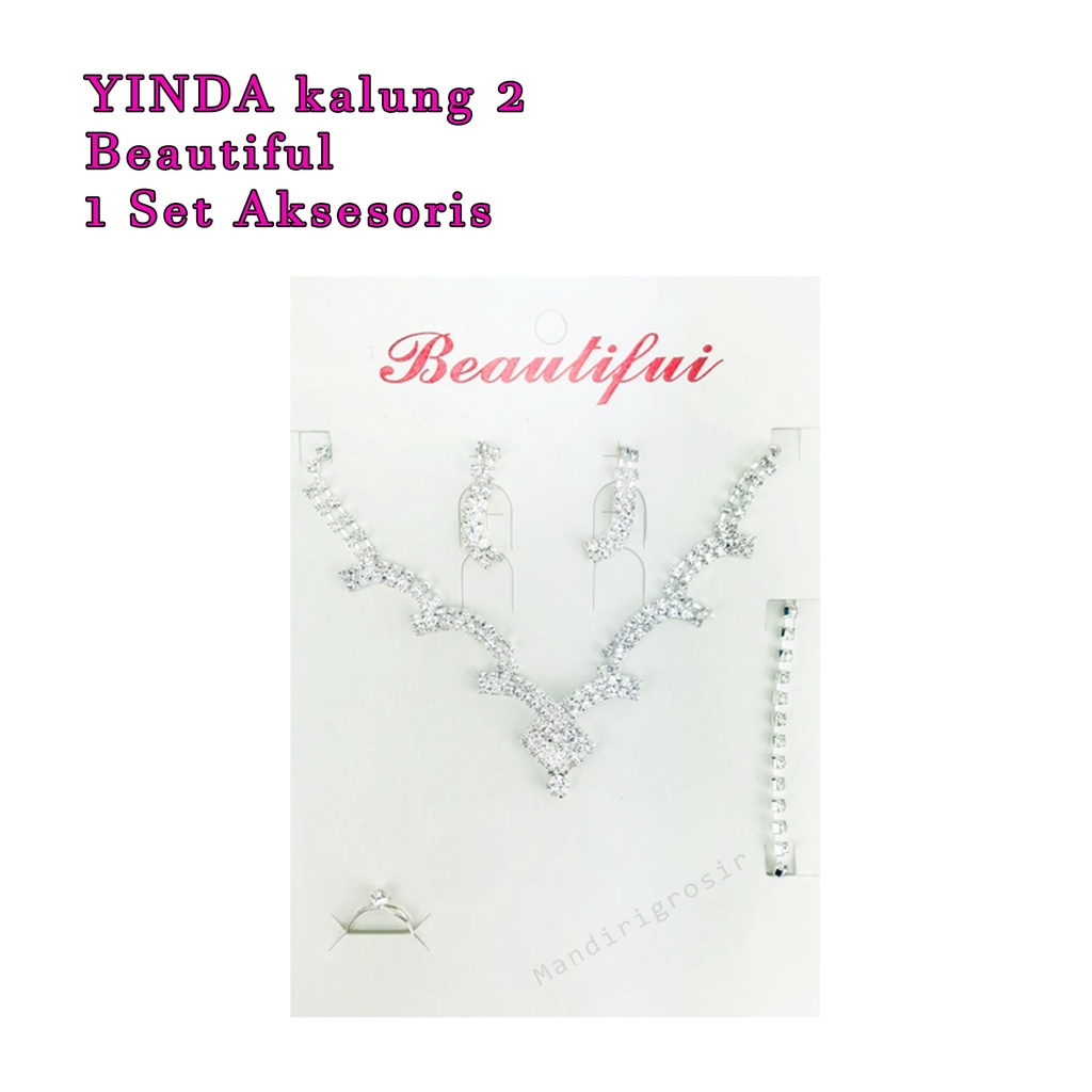 1 Set Aksesoris*YINDA kalung 2 *Beautiful * Aksesoris