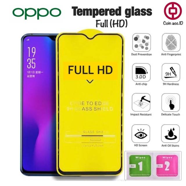 Tempered glass full OPPO A1K (9D) - anti gores 5D/6D/11D oppo a1k