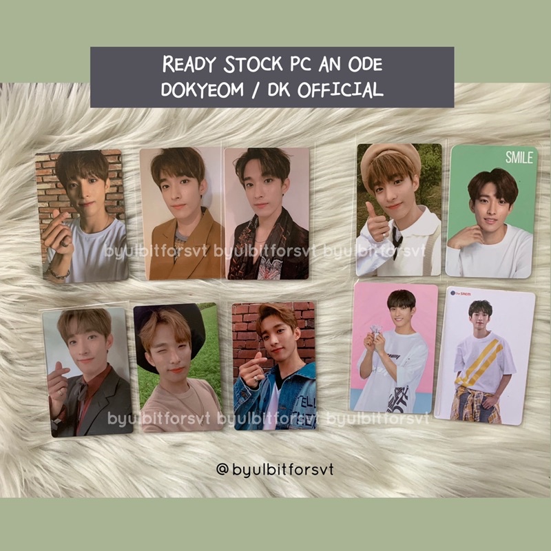 [ READY STOCK ] PHOTOCARD / PC SEVENTEEN AN ODE DK / DOKYEOM OFFICIAL BERET DK / BEGIN / TRUTH / THE
