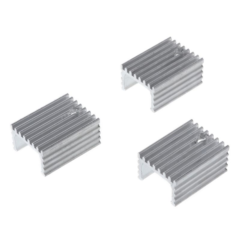 Bt 10pcs 20x15x10MM Aluminium TO-220 Heatsink Ke 220 Heat Sink Transistor Radiator TO220 Pendingin Cooling Pad