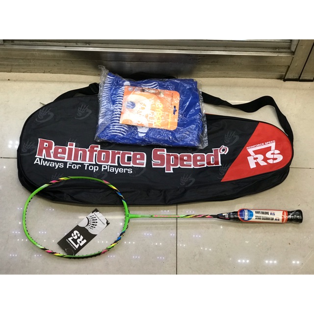 RAKET BADMINTON RS SPEED CORE HIJAU KOMPLIT