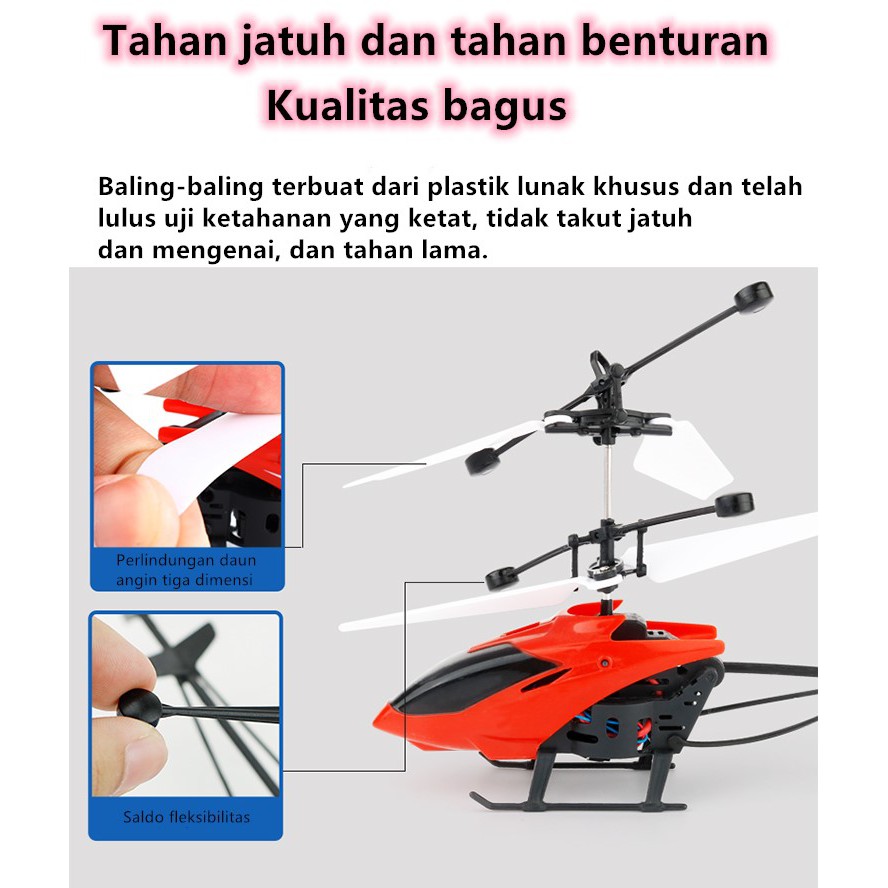 Flying avengers mainan anak cara mengendalikan menggunakan telapak tangan/Pesawat induksi/