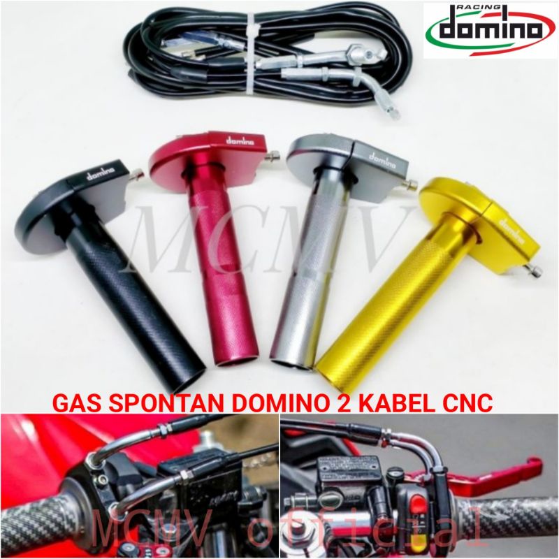 GAS SPONTAN / KONTAN DOMINO CNC 2 KABEL PANJANG 190cm UNIVERSAL 2kabel cnc matic trail motor laki vi