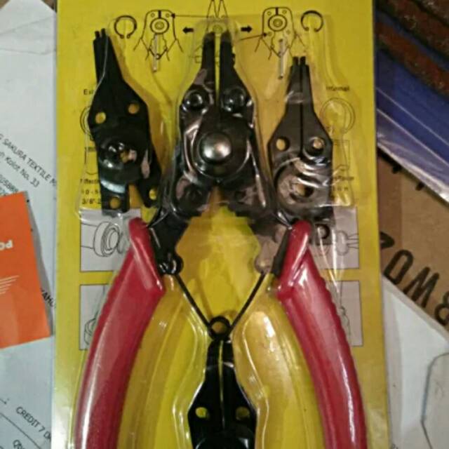 Tang Snap Ring Set 4 Mata Serbaguna . Tang Spie Set 4 Mata Serbaguna . Treker Spie Serbaguna