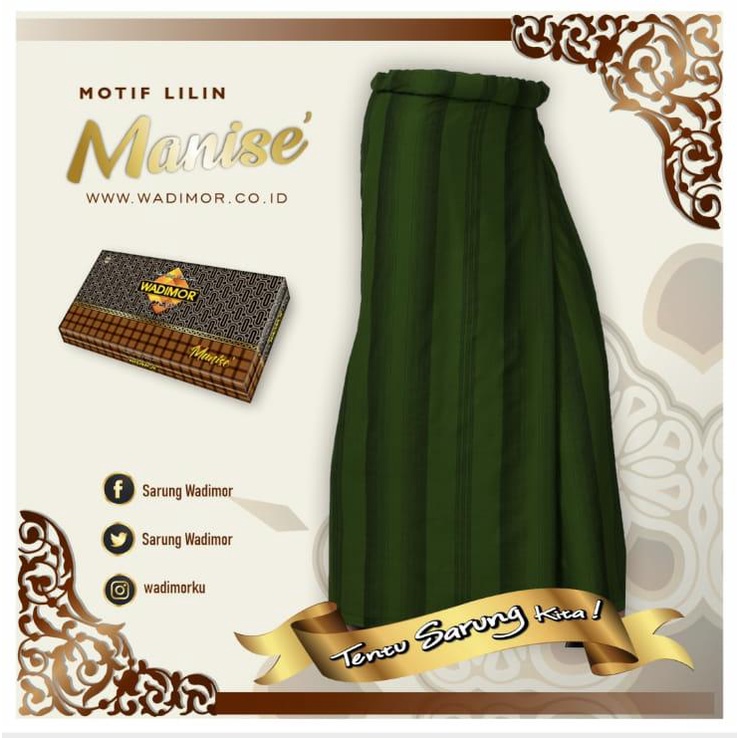 Sarung WADIMOR Aneka Motif MANISE TERATAI WAKANDA SULAM TEMANTEN Sarung Tenun Laki Laki