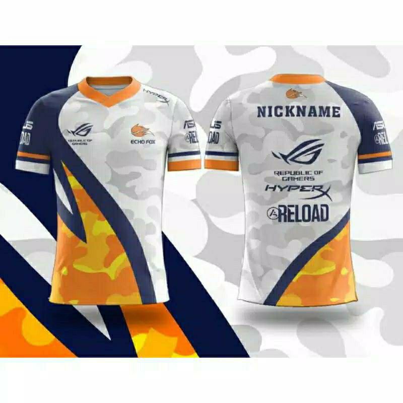 JERSEY BAJU GAME CUSTOM  FF PUBG ML free nickname dan logo