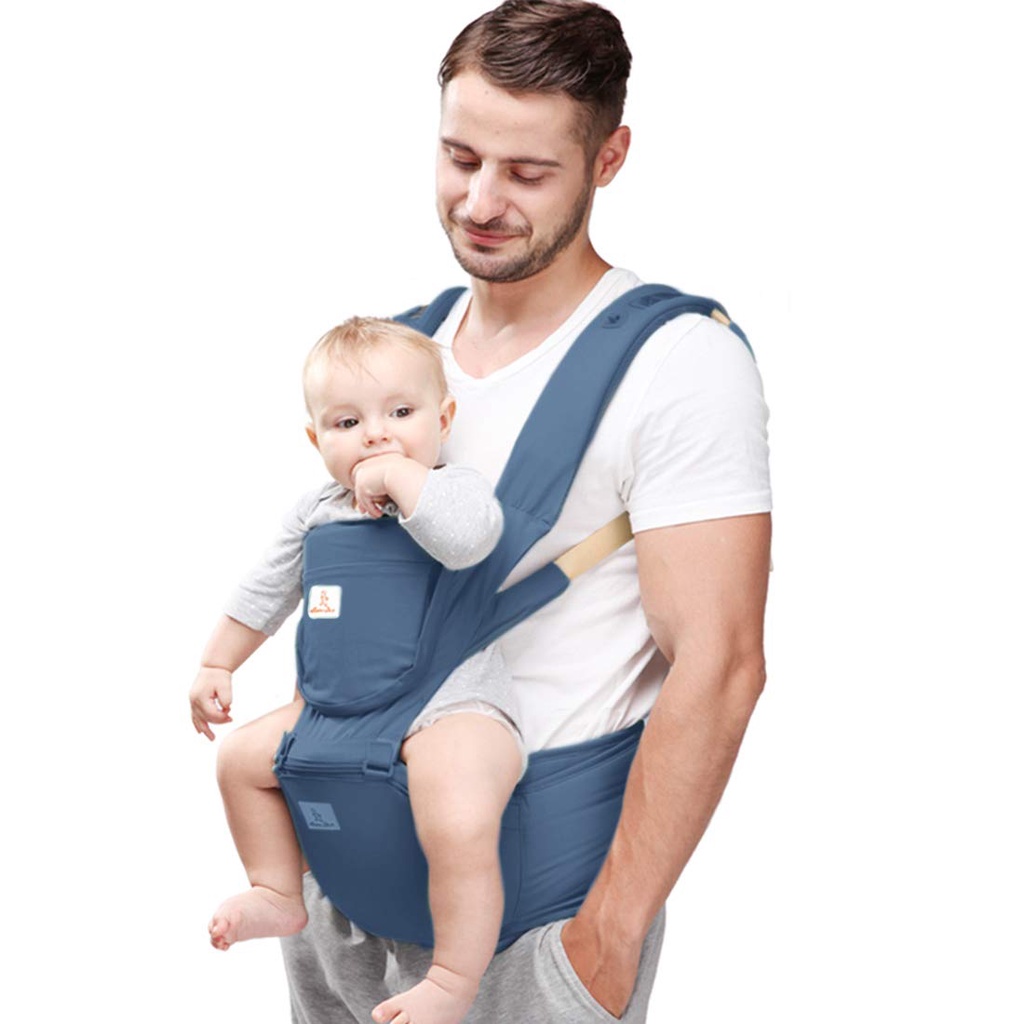 Baby Carrier with Hip Seat 360 Ergonomic 6-in-1 Convertible Hipseat Baby Waist Stool Carrier for All