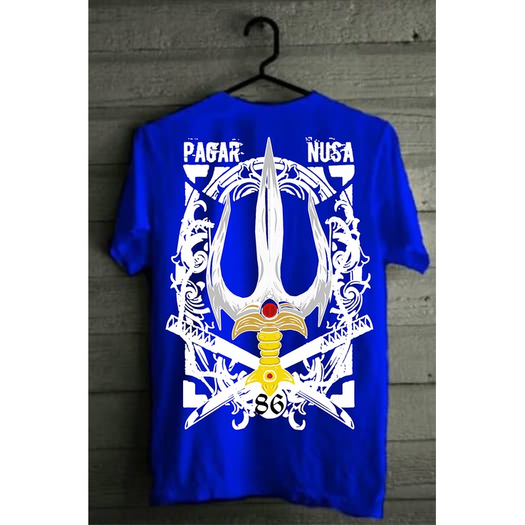 Kaos Pagar Nusa Trisula Simpel Distro-Biru