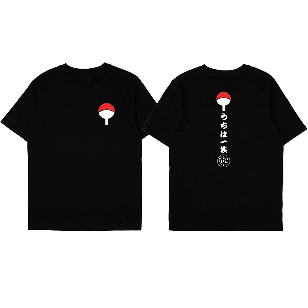 Kaos anime clan uchiha hitachi belakang sharingan