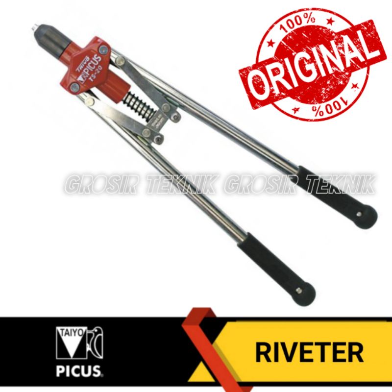 Hand Riveter Picus TS 20 Asli Japan Tang Rivet 6.4mm Ripet