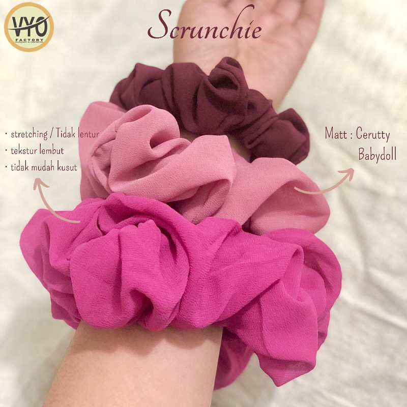 Jual Scrunchie Ikat Rambut Jumbo Cepol Hijab Kunciran Rambut Inner Jilbab Ready Realpict 