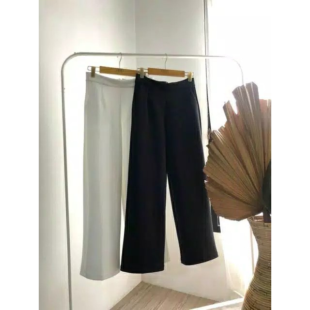 celana kulot// celana kulot hitam putih//celana kulot scuba