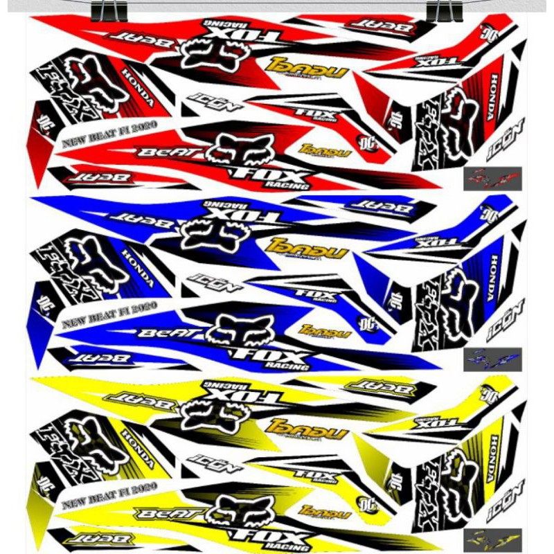 Striping Beat Street 2020 Variasi Sticker Stiker Skotlet Lis Motor List Body List Motor Lis Body Lis