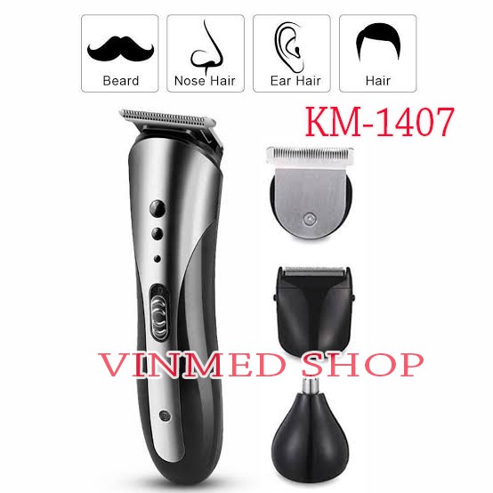 Alat Cukur Kemei KM-1407 Clipper 3 in1 Alat cukur rambut charger