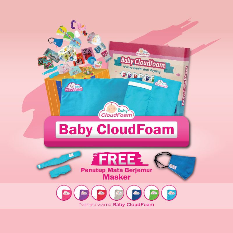 Paket Terapi Baby Cloudfoam Pillow + Cloudfoam Hand Pillow