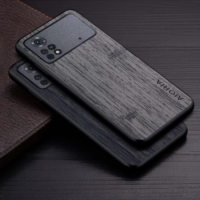 CASE POCO M5 / M4 PRO 4G WOOD TEXTURED AIORIA ORIGINAL