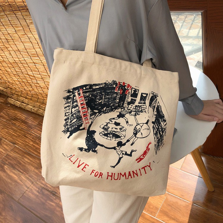 FINOM HUMAN WORLD - Tote Bag Wanita Korean Style