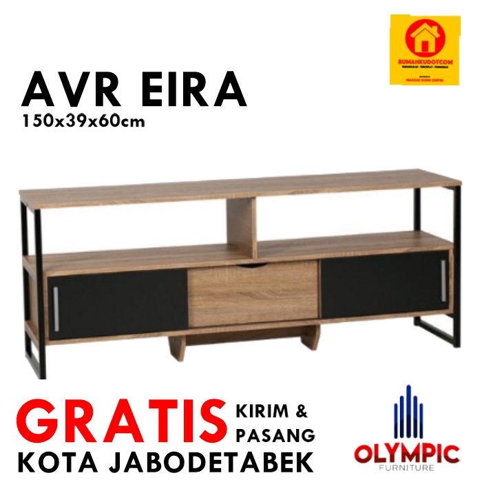 RAK TV MODERN -  AUDIO RAK TV MINIMALIS - MEJA TV OLYMPIC - RAK TELEVISI MODERN MINIMALIS AVR EIRA -