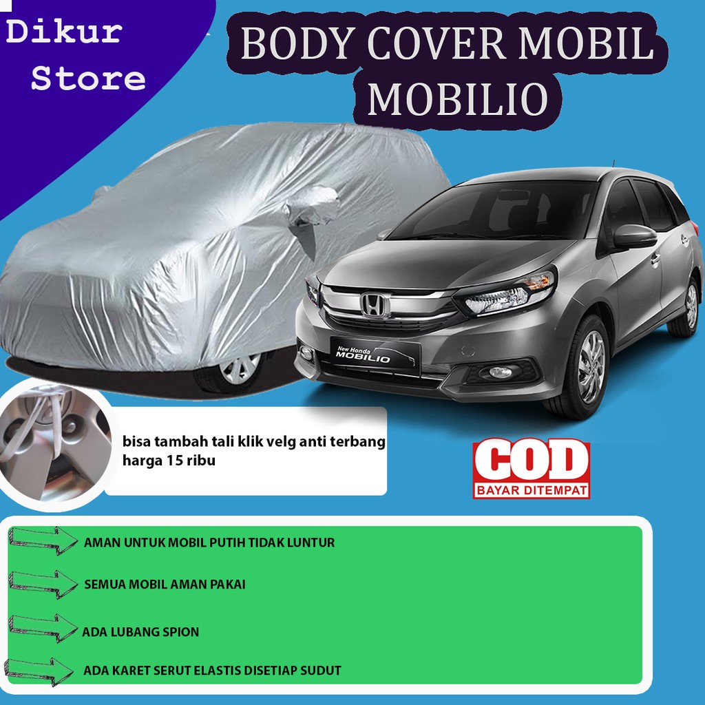 Body Cover Mobil MOBILIO/Cover Mobil Mobilio /Sarung Mobil Mobilio Krisbow /Selimut Mobil Mobilio Rs
