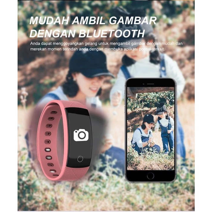 Smart Band / Createkat Smartwatch Pemantau Denyut Jantung 24Jam Smart Band Katfit1