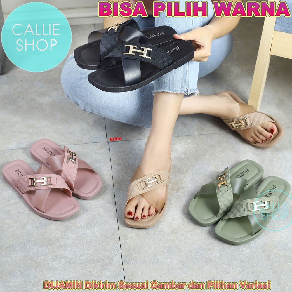 Sandal wanita Selop Flat Silang Balance 1246-7 SLXH