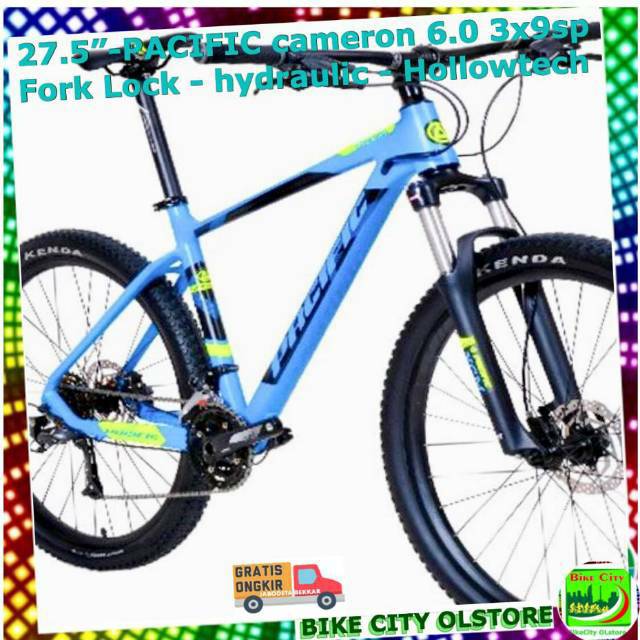 Sepeda gunung mtb 27.5 PACIFIC cameron 6.0 3x9sp hdraulic GRATIS ONGKIR JABODETABEK Dikirim StelJadi