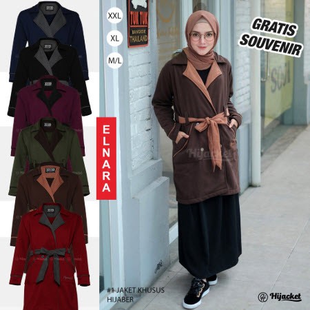Jaket Hijaber Muslimah Hijacket Elnara-1