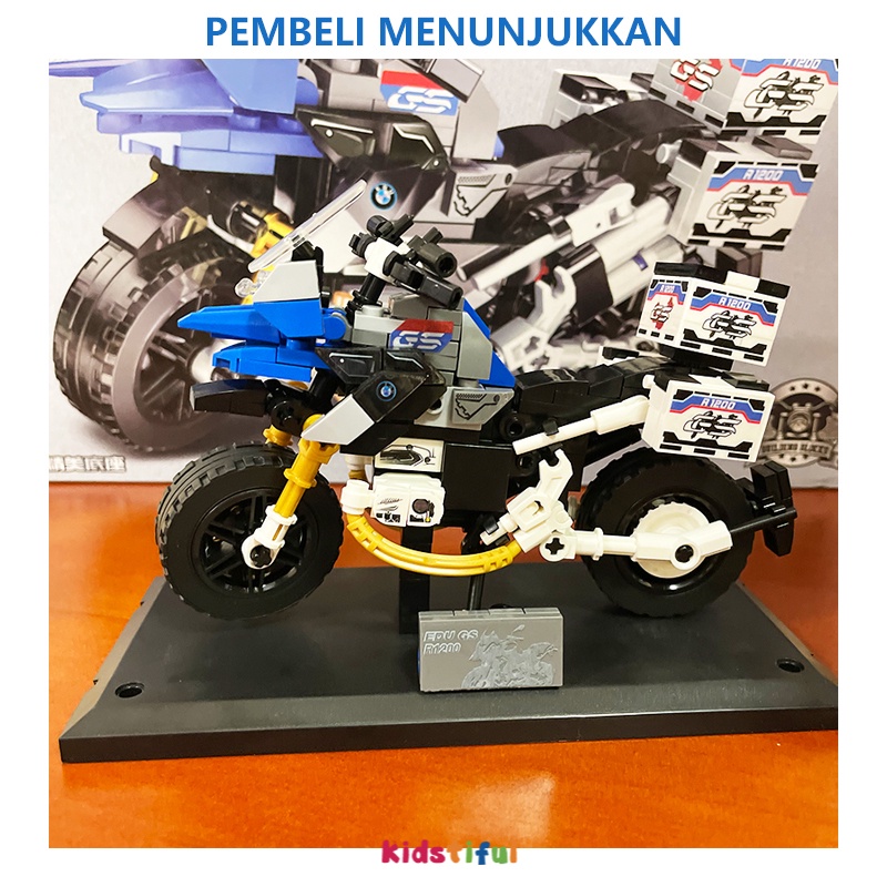 Mainan Sepeda Motor Bricks Blok Edukasi Mainan Anak