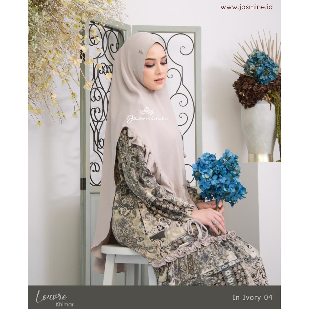 Jilbab Khimar Louvre Jasmine by Lidiahadiwinoto