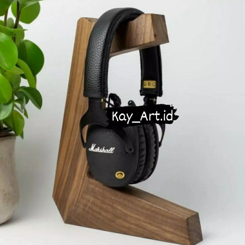 Stand Headset Portabel desain Aesthetic gantungan Jam Hp Laptop Tablet Sound