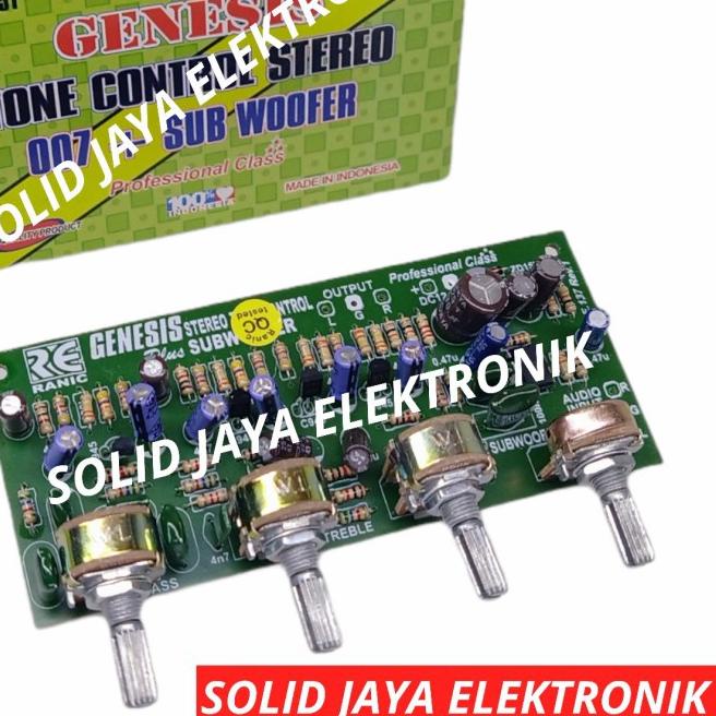 ○ KIT TONE CONTROL STEREO SUBWOOFER GENESIS 007 DC 12 VOLT RANIC 351 - TONE CONTROL STEREO SUBWOOFER