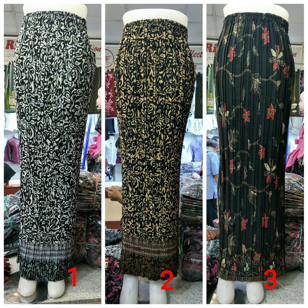 SB Collection Rok Plisket Karolina Panjang Maxi Batik Jumbo Wanita