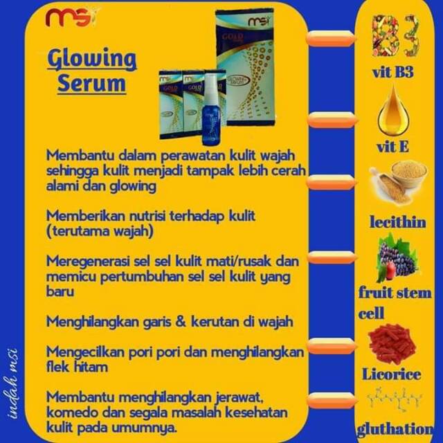 Glowing serum MSI