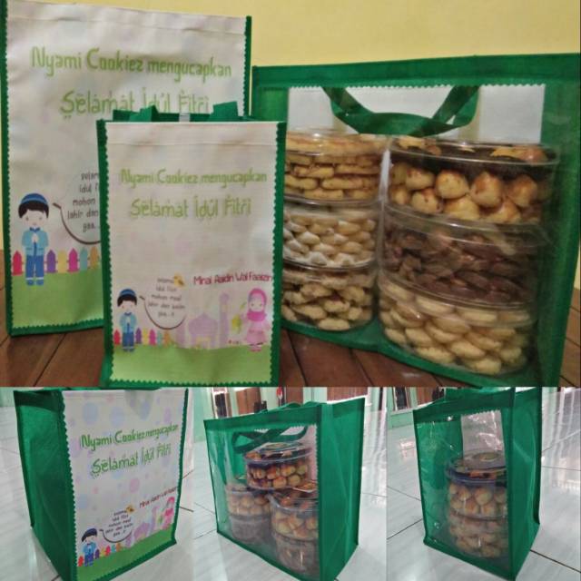 

Tas parcel lebaran transparant uk 28*15*30