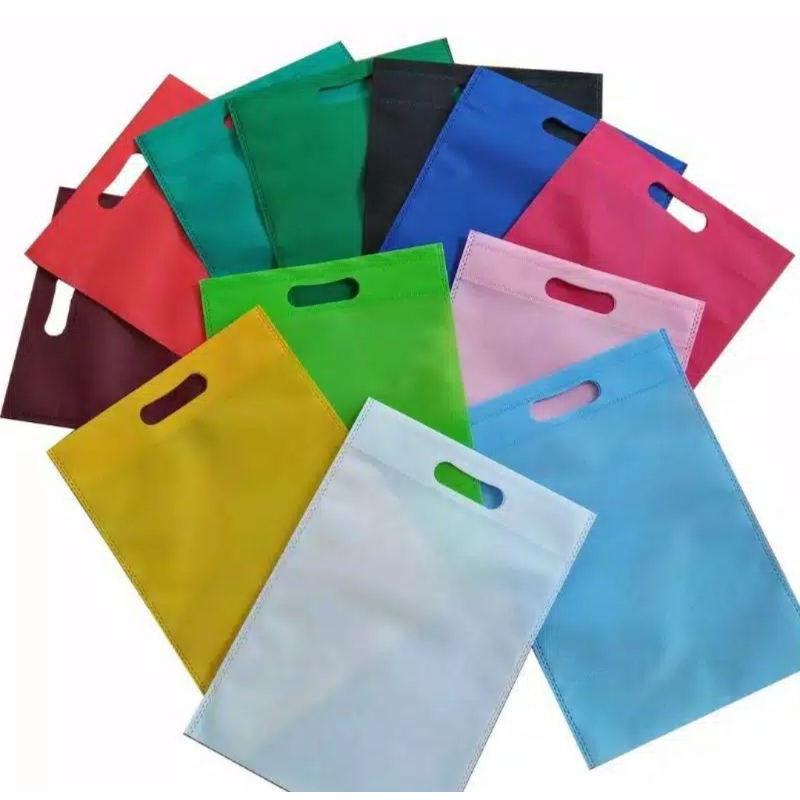 

(HARGA GROSIR) Goodie bag oval 20x26 / tas spunbond / tas kain polos handle oval /goodiebag godybag ISI 20PCS