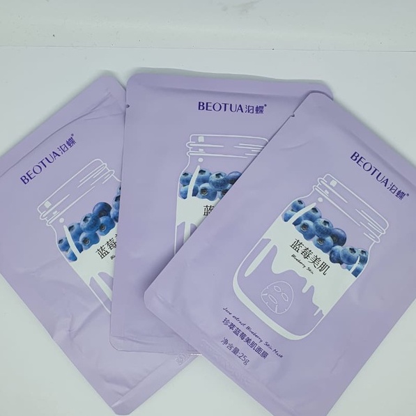 Masker Wajah Beotua Yogurt Fruit Sheet Mask