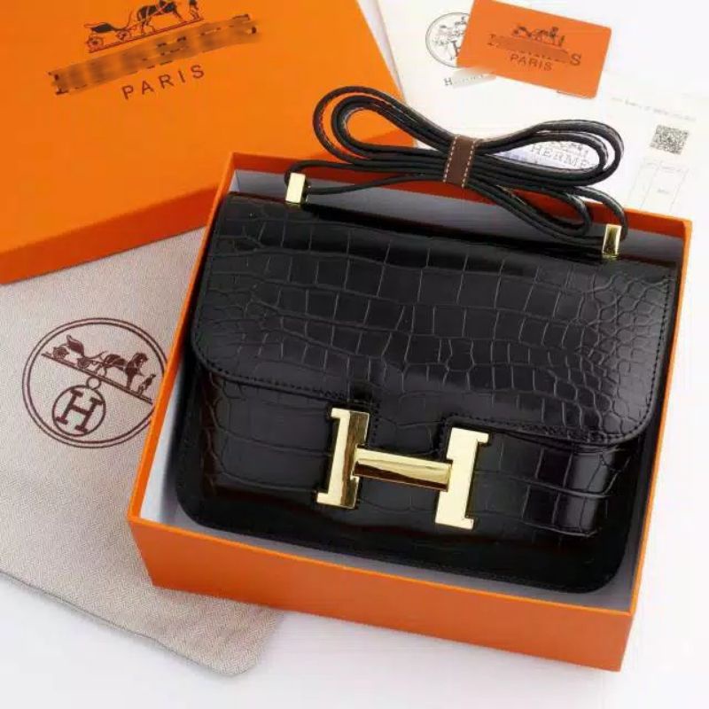 limited full color constance croco with box paperbag komplit acc gold uk 22 branded premium handbag