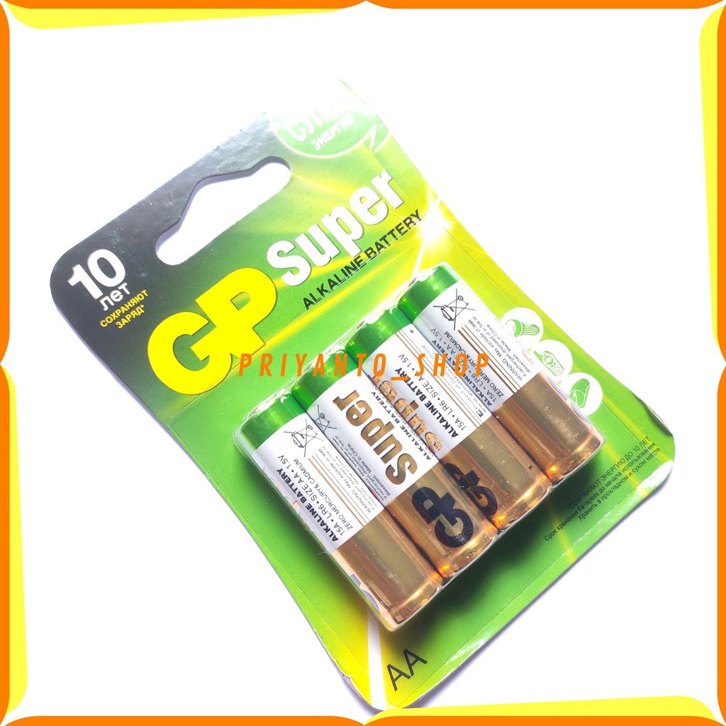 BATU BATRE BATTERY BATREI GP SUPER AA A2 ISI 4 ASLI ORIGINAL